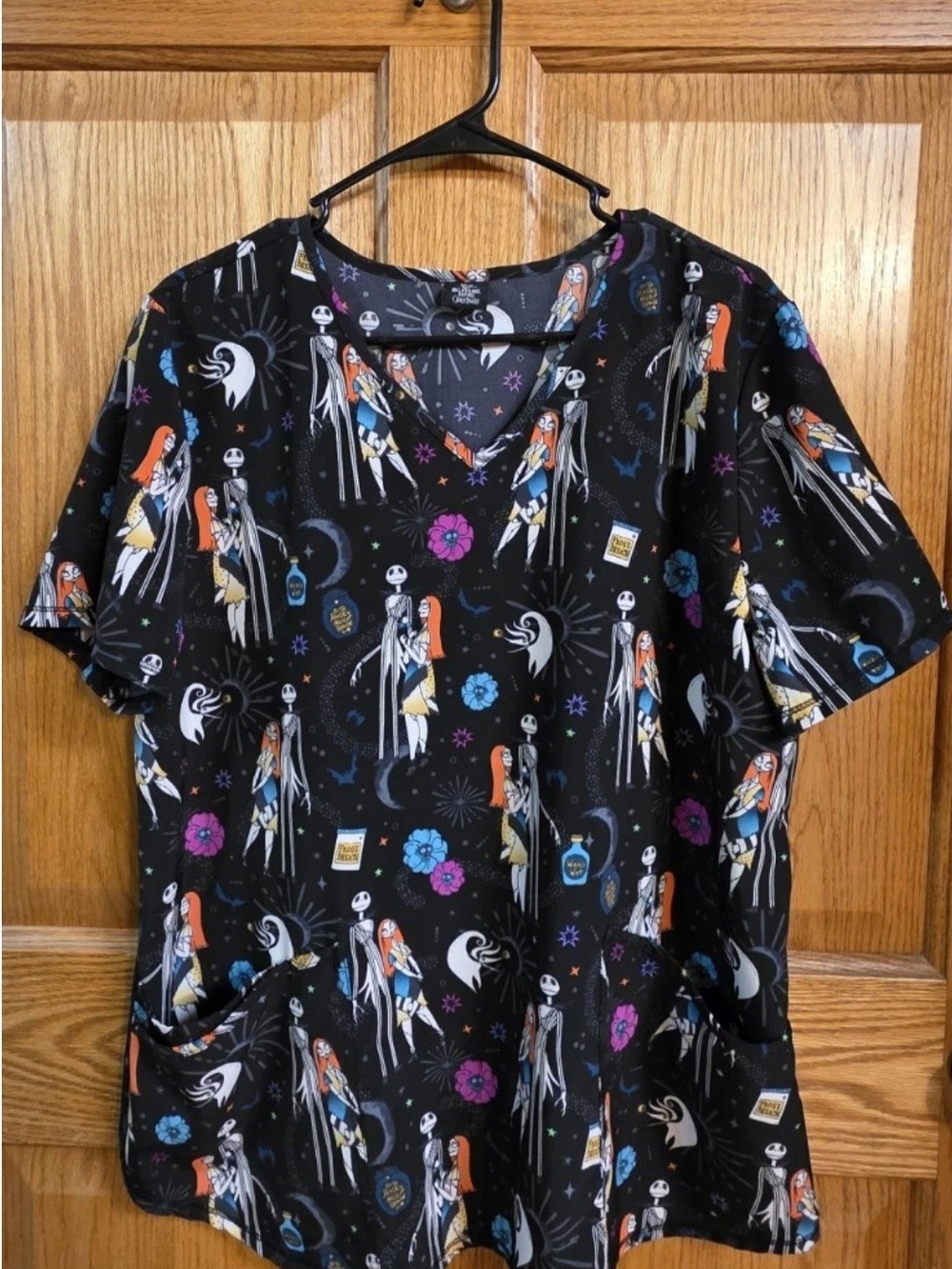 Disney Women’s Black Nightmare Before Christmas Print Tunic